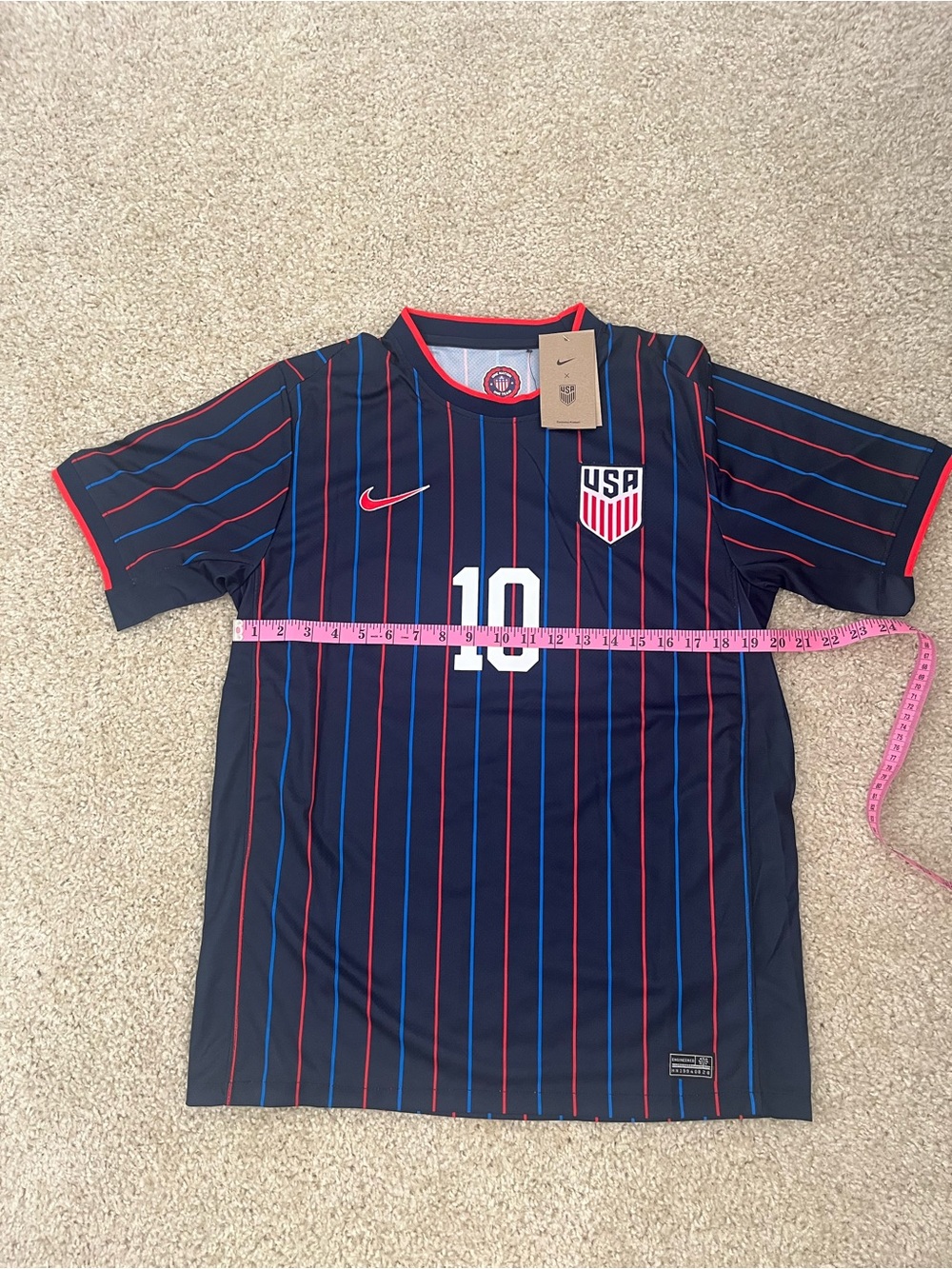 Nike USA Christian Pulisic World Cup Soccer Jersey #10 Size Large NWT Team USA - Picture 4 of 7